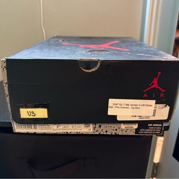 Jordan 5 Off White “Sail” Size 7.5M - Picture 6 of 8
